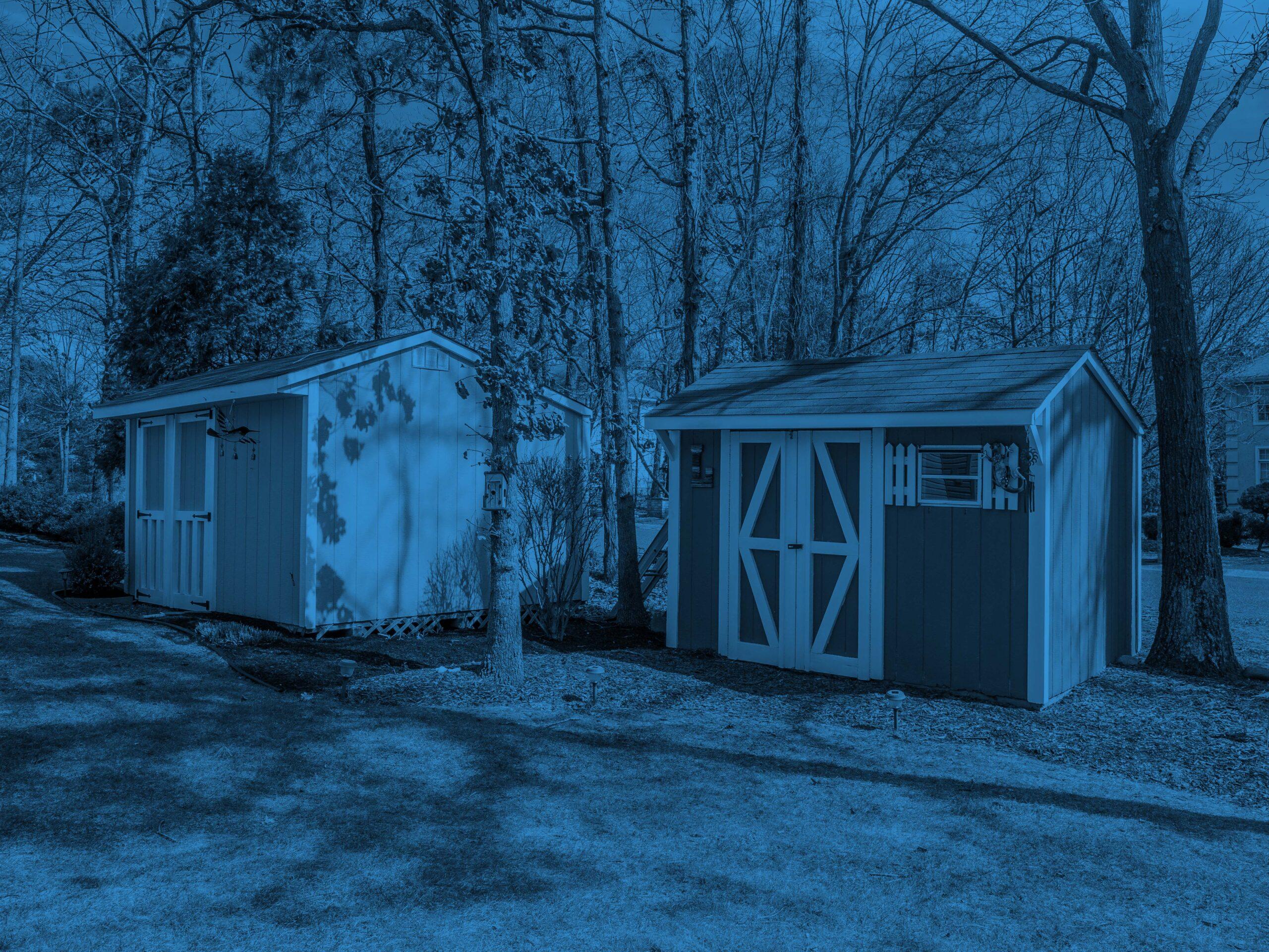 Champion Portable Buildings with blue overlay