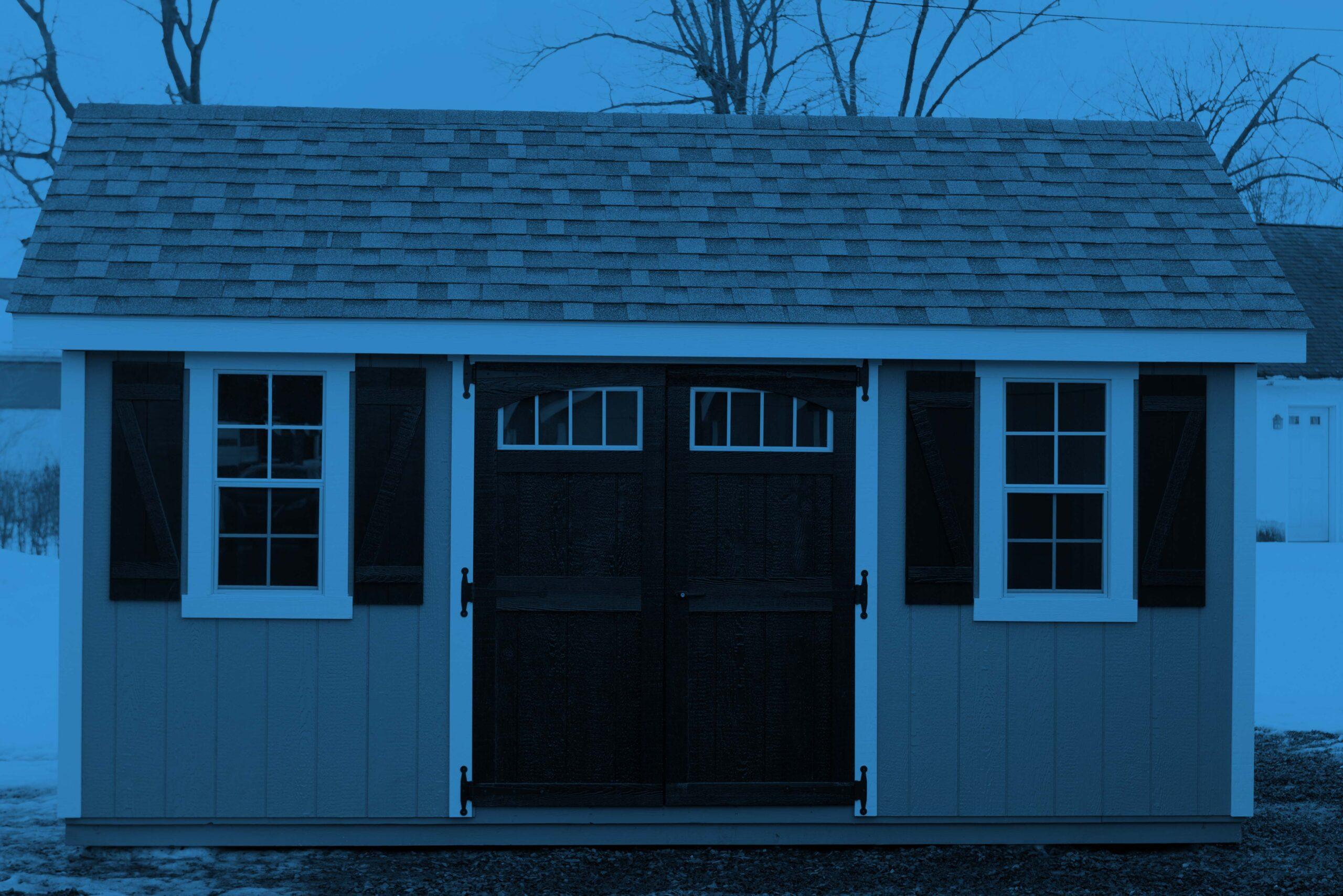 Champion Portable Buildings with blue overlay