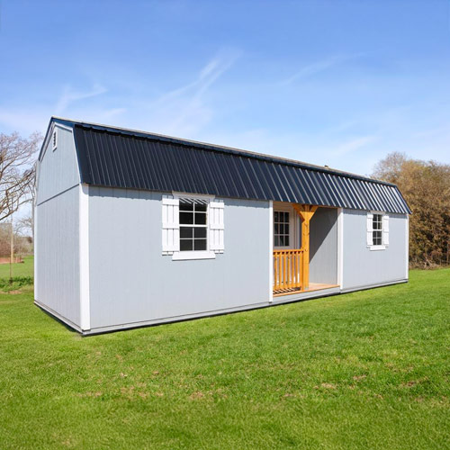 Center Porch Lofted Cabin Elite Series