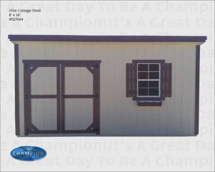 Elite Cottage Shed 8 x 16