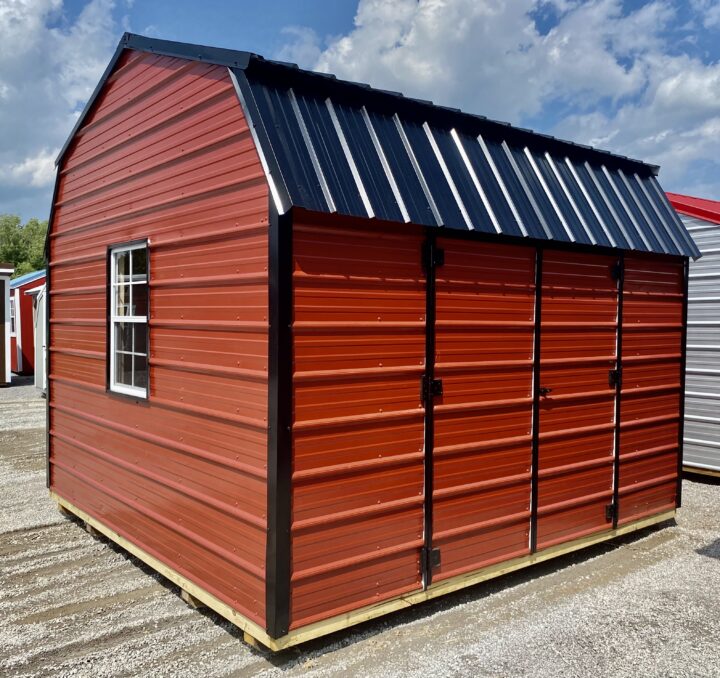Metal Side Lofted Barn 12 x 12