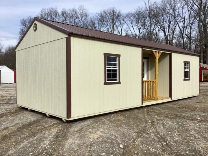 Elite Center Porch Cabin 14 x 32 - Image 3
