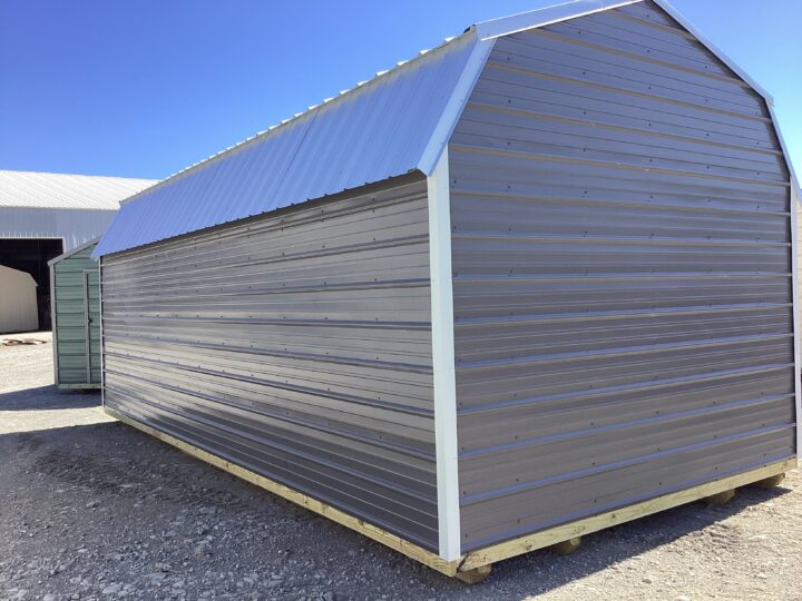 Metal Side Lofted Barn 12 x 24 - Image 3