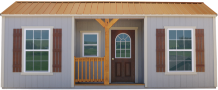 Elite Center Porch Cabin 12x40