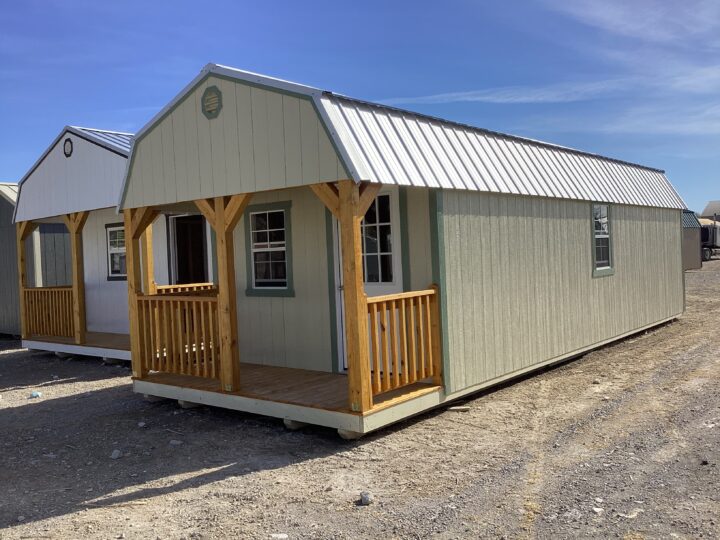 Traditional Lofted Barn Cabin 12 x 32