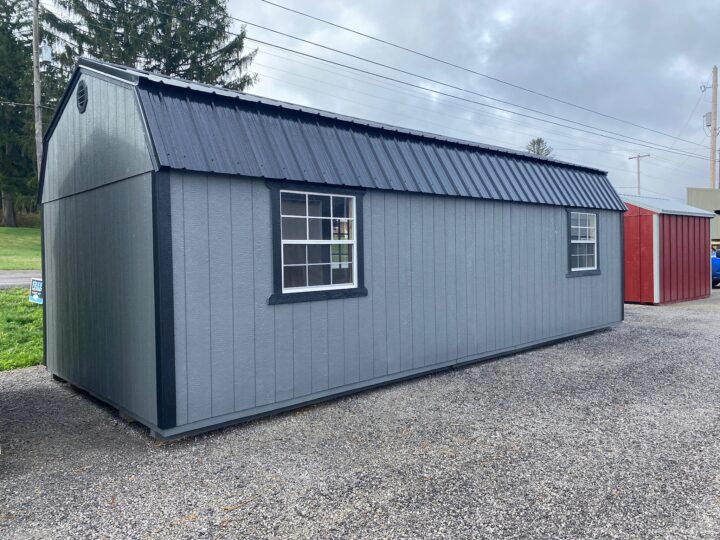 Elite Center Porch Lofted Cabin 12 x 28 - Image 2