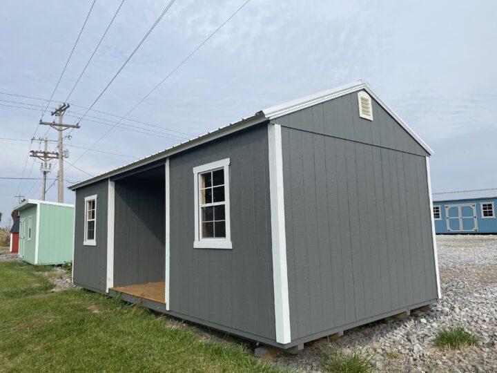 Elite Center Porch Cabin 12x24