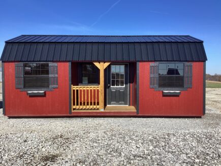 Elite Center Porch Lofted Cabin 12 x 24