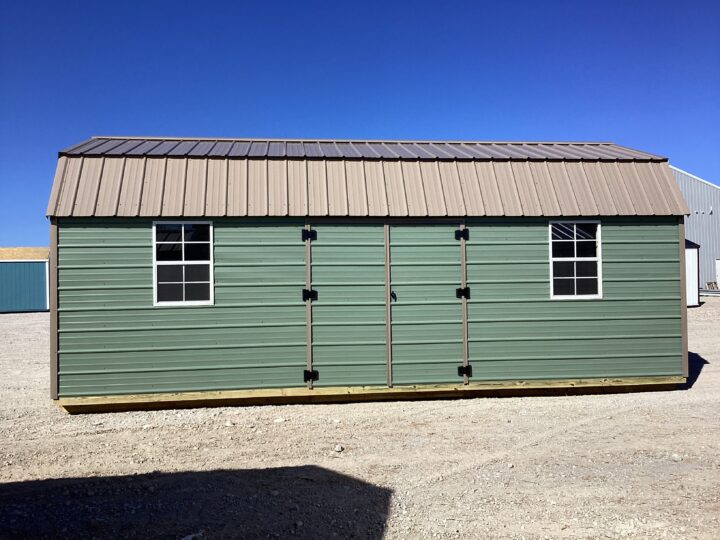 Metal Side Lofted Barn 12 x 24