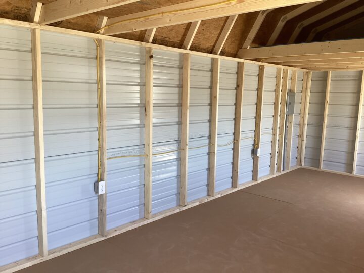 Metal Side Lofted Barn 12 x 24 - Image 11