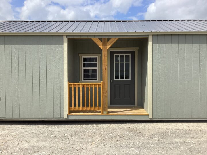 Elite Center Porch Cabin 14 x 44 - Image 2