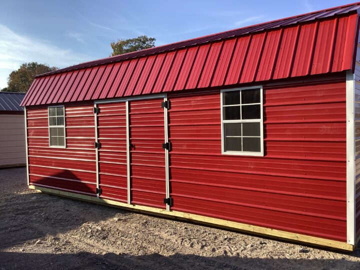 Metal Side Lofted Barn 12 x 24 - Image 2