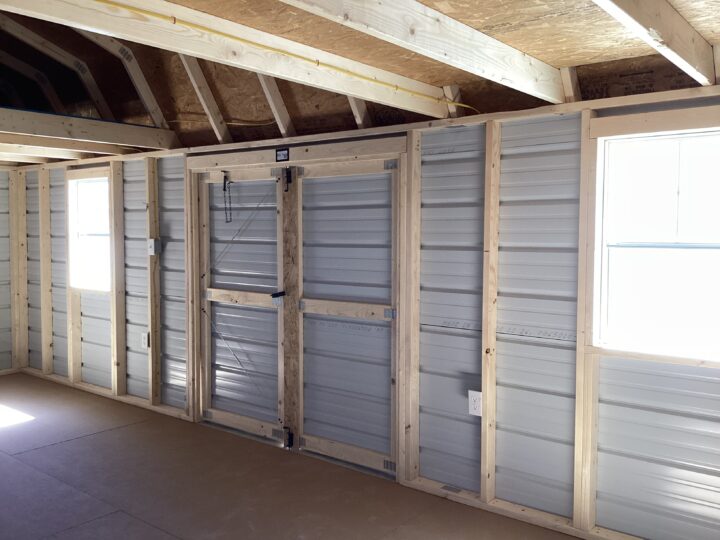 Metal Side Lofted Barn 12 x 24 - Image 8