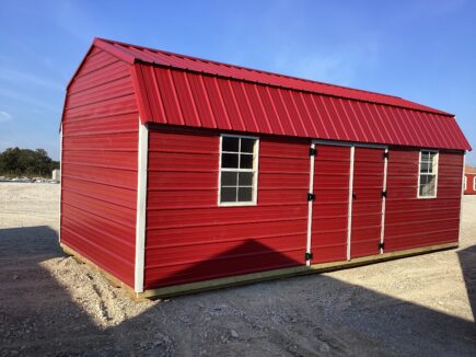 Metal Side Lofted Barn 12 x 24