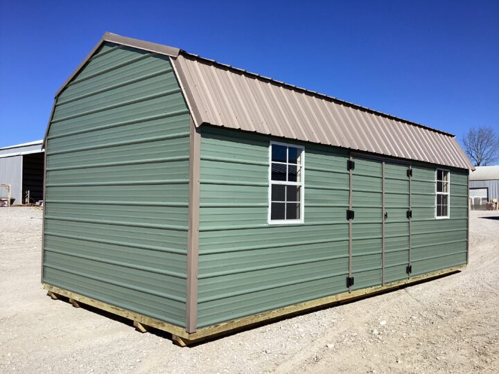 Metal Side Lofted Barn 12 x 24 - Image 2