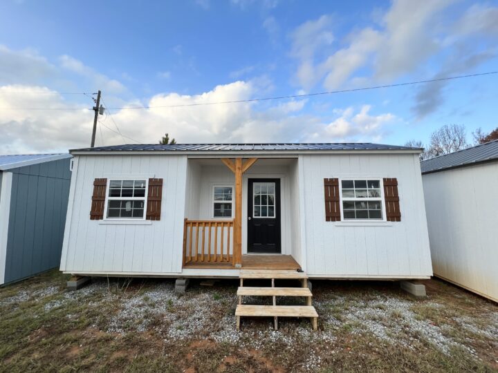 Elite Center Porch Cabin 12x24