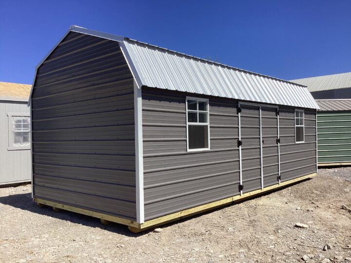 Metal Side Lofted Barn 12 x 24 - Image 2