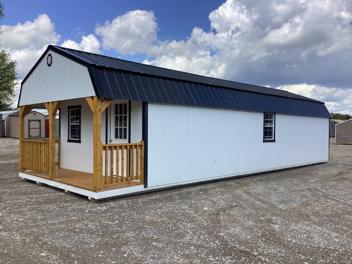 Traditional Lofted Barn Cabin 14 x 40 - Image 2