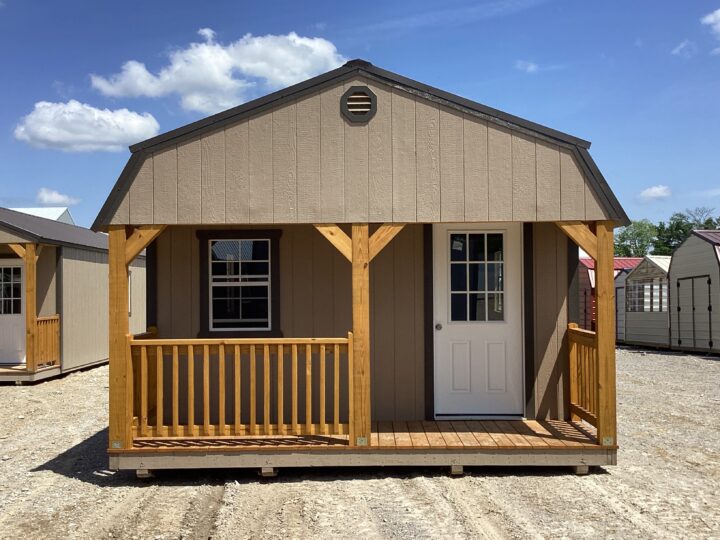 Traditional Lofted Barn Cabin 14 x 32 - Image 4