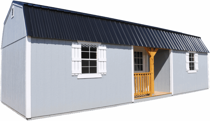 Elite Center Porch Lofted Cabin 14x36