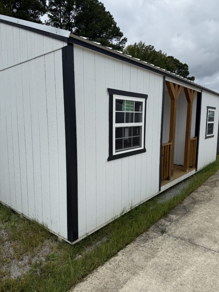 Elite Center Porch Cabin 14x24 - Image 2