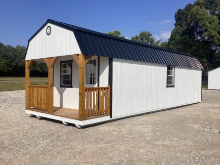 Traditional Lofted Barn Cabin 12 x 32