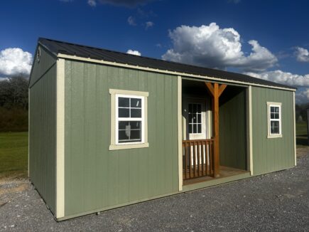 Elite Center Porch Cabin 12x24