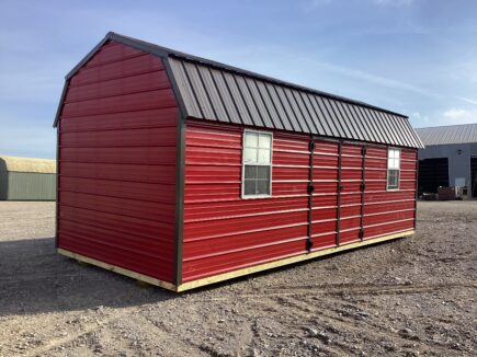 Metal Side Lofted Barn 10 x 24